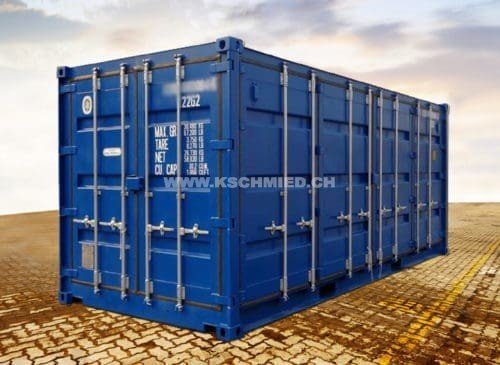 20' Double Side Door Container, RAL5010