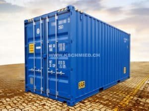 20' High Cube Double Door Container, RAL5010