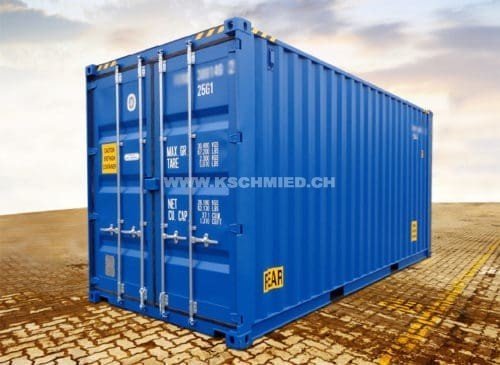 20' High Cube Double Door Container, RAL5010