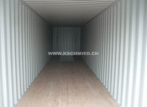 40 Foot Ocean Container, new, Inside view