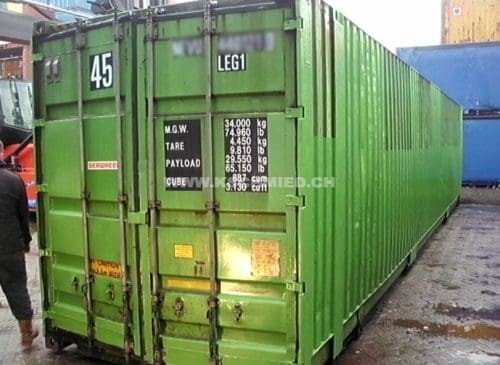45' High Cube Palett Wide Container