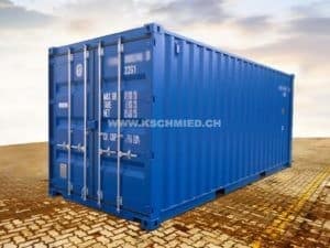 20 Foot Box Shipping Container, new, STEEL FLOOR