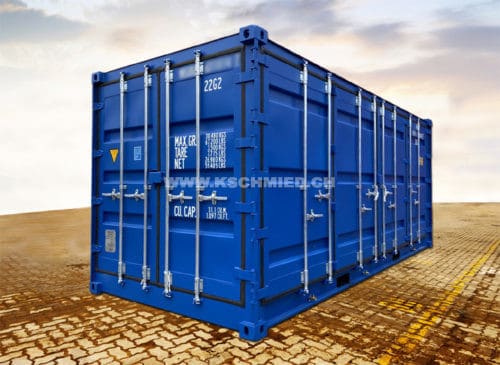 20' Side Door Sea Container with COLLECTION PAN