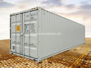 40 Fuss High Cube Box Seecontainer, STAHLFUSSBODEN, neu/neuwertig