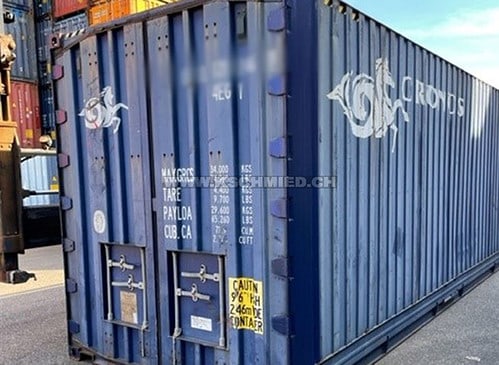 40' High Cube Pallet Wide sea container, used