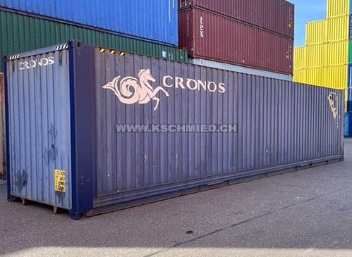 40' High Cube Pallet Wide sea container, used